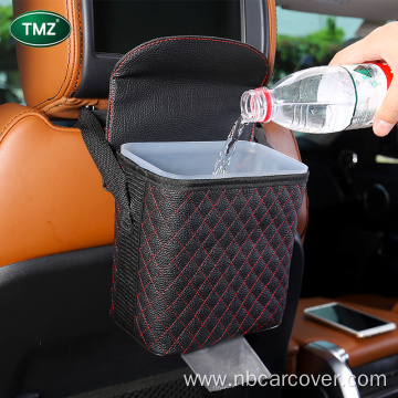 Hot Sale Leather Car Trash Can Large Waterproof